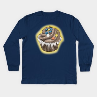 Chocolate Cupcake Kids Long Sleeve T-Shirt